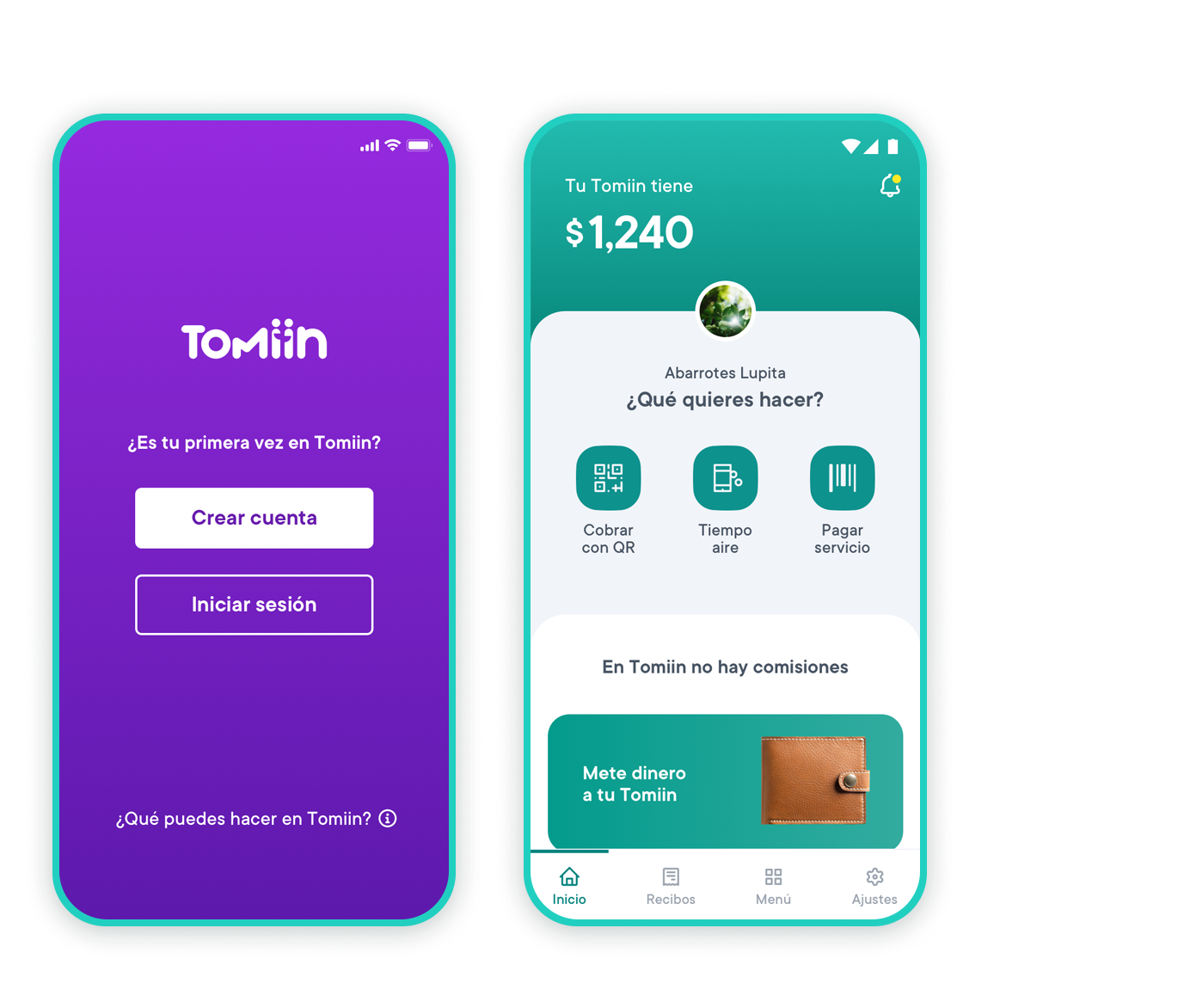 mockup tomiin ewallet